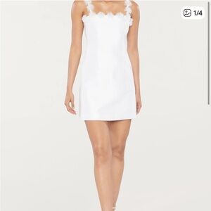 Likely White Floral Mini Dress